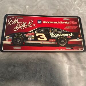 Vintage Dale Earnhardt #3 Goodwrench Service Plus NASCAR License‎ Plate